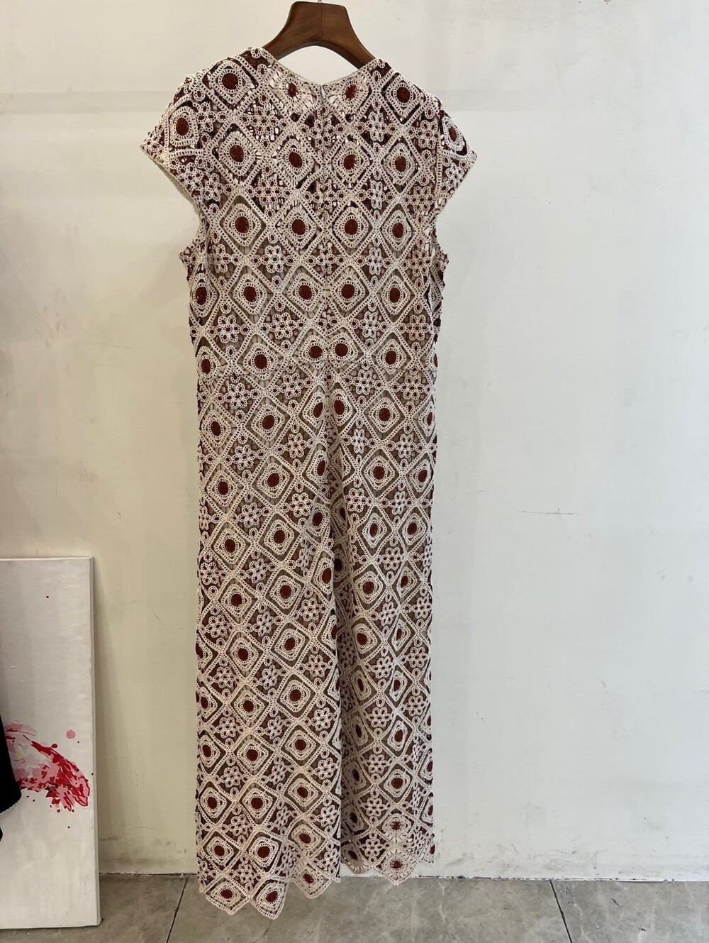 ME+EM Graphic Lace Maxi Dress - Picture 9 of 16